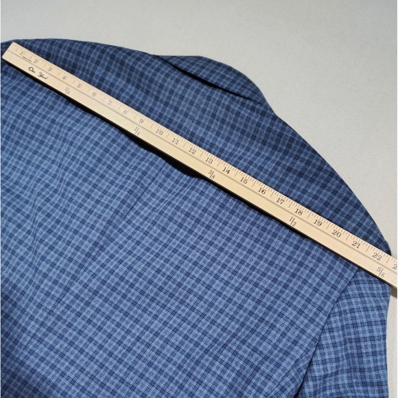 Oak Hill Sport Coat Blazer Jacket Mens 50/52R Plaid Blue Two Button  2XL - Picture 11 of 13